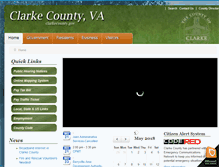 Tablet Screenshot of clarkecounty.gov